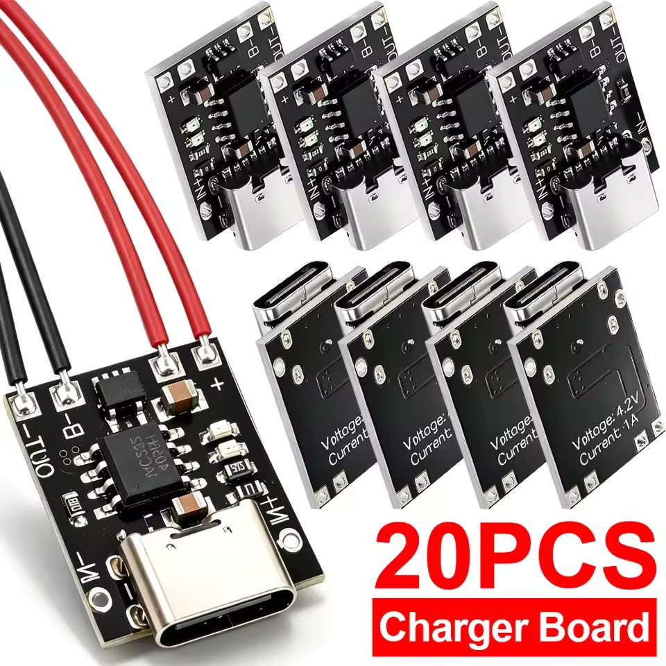 Li Ion Charger Module - Typ-C Ladeplatine mit Schutzschaltung USB-C Schnittstelle