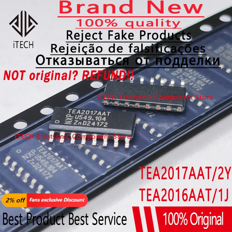 Perfboard - 5pcs original tea2017aat tea2016aat tea2016aat/1j sop-16