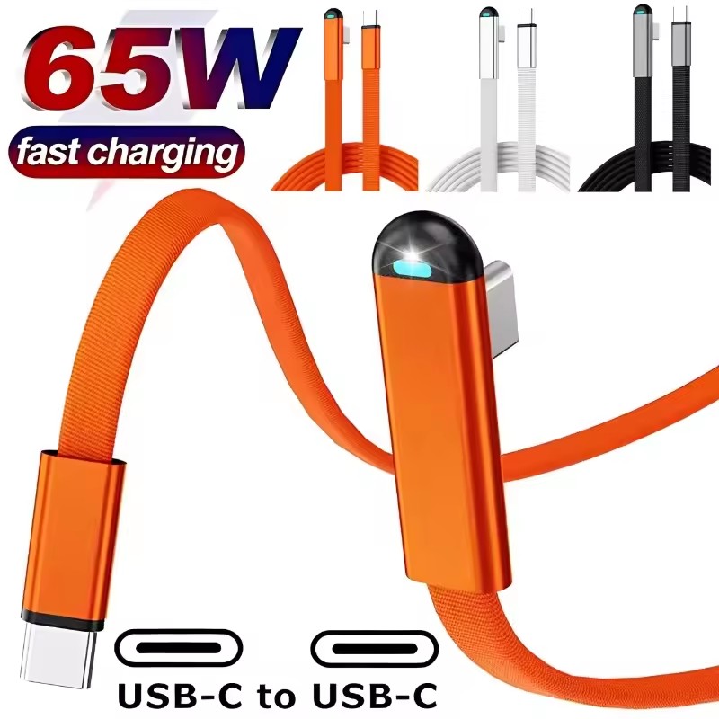 Usb C Cable - 65W USB-C auf USB-C Super-Ladekabel, geflochtenes