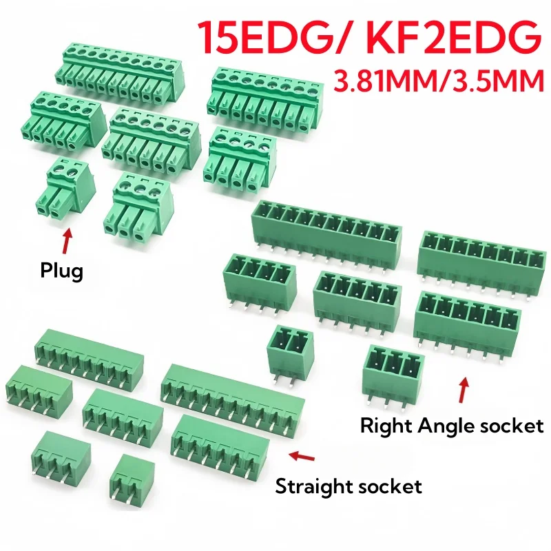 Screw Terminal Block - 15EDG 3,81MM 3,5MM KF2EDG PCB Schraubklemmenblock-Steckverbinder