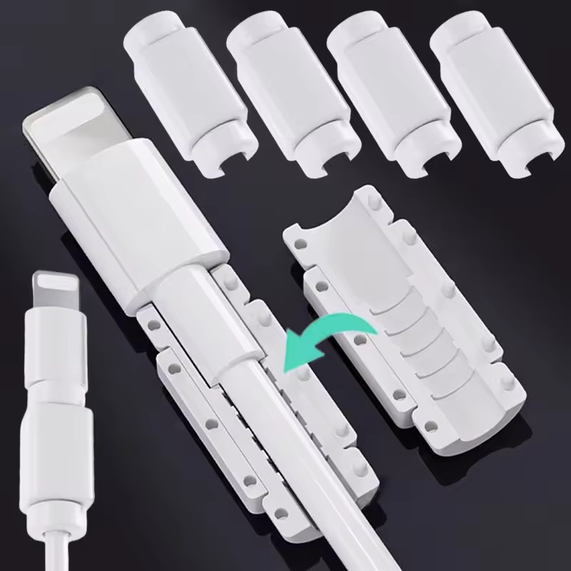 Micro Usb Cable - Bruchschutz-Kabelschutz Weiche Silikonhülle für Apple Typ