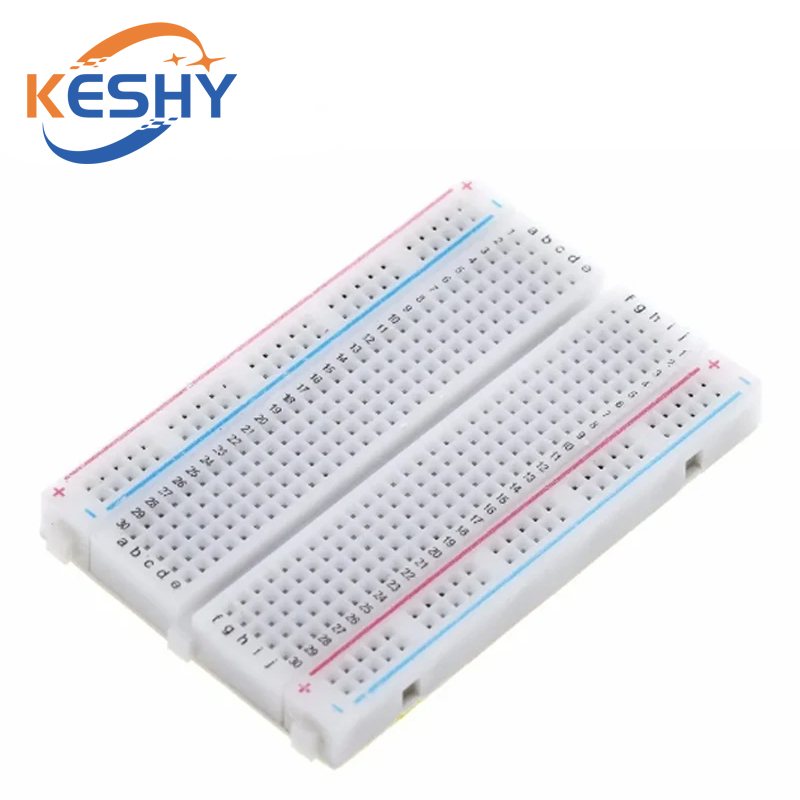 Breadboard 400 Point - 400-Kabelpunkte, lötfreies PCB-Steckbrett, Mini-Universal-Test-Protbrett, DIY-Brotbrett, Bus-Testplatine