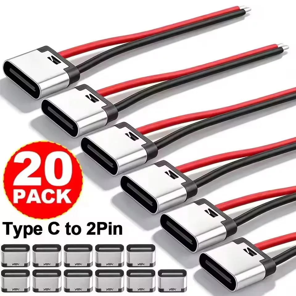 5-20 Stück Typ-C 2-Pin Lötdrah – Usb C Cable Bewertung und Preis