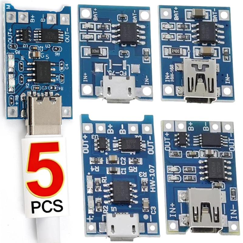 5V 3A Micro/Type-C/Mini 18650  – Li Ion Charger Module Bewertung und Preis